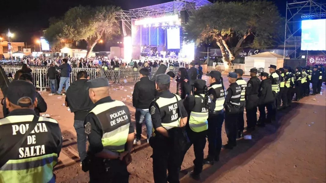 Seguridad serenata a cafayate controles